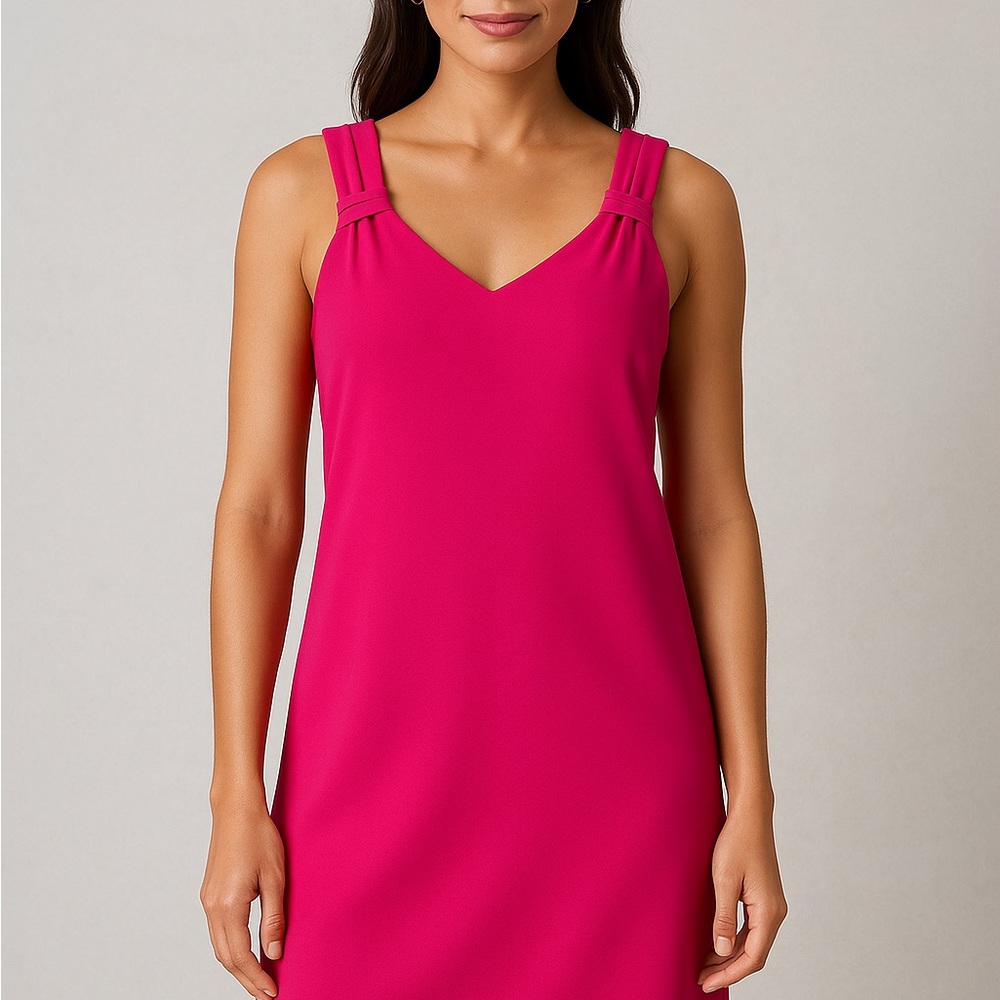 Adrienne Vittadini Vibrant Pink Chemise